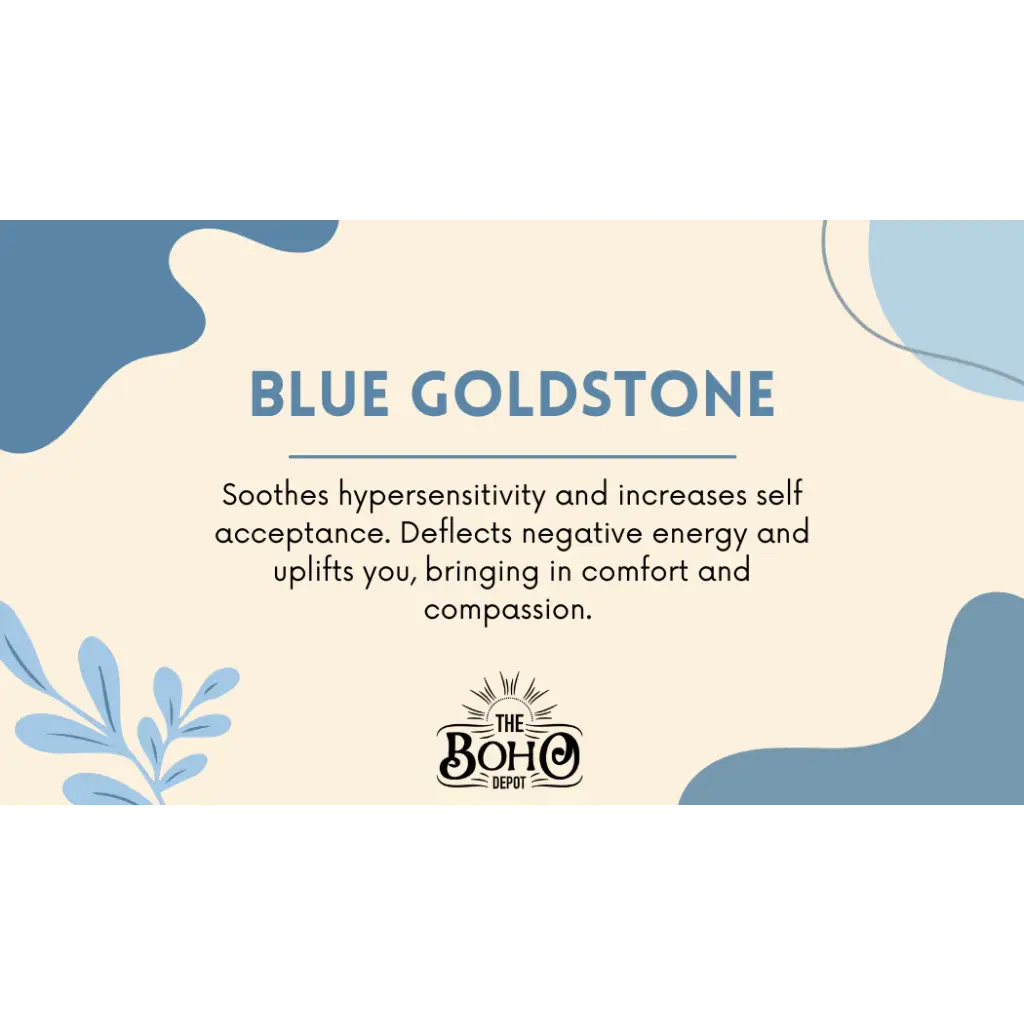 Blue Goldstone Crystal Tumbled Stone - Crystals