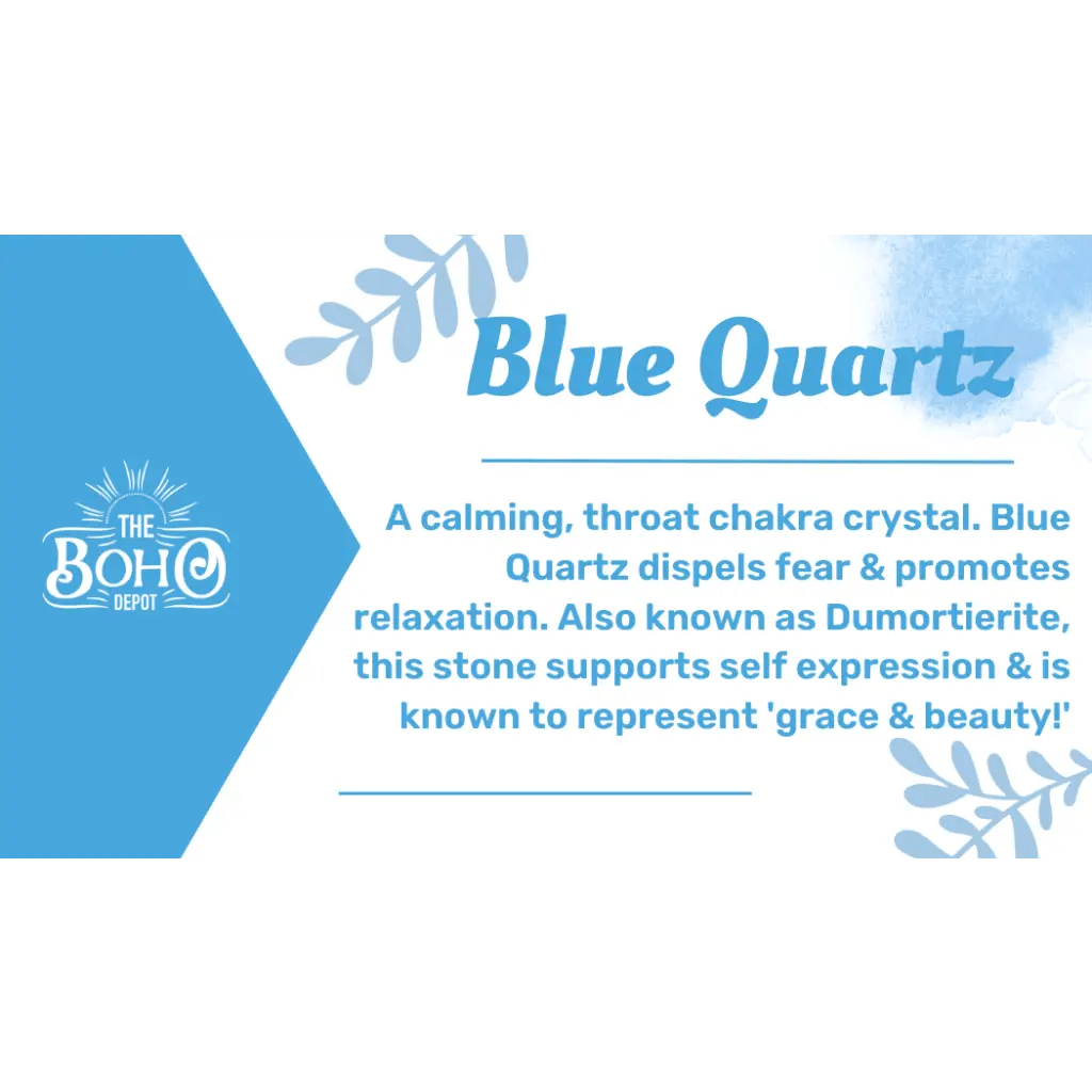 Blue Quartz Crystal Tumbled Stone - Crystals