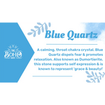 Blue Quartz Crystal Tumbled Stone - Crystals