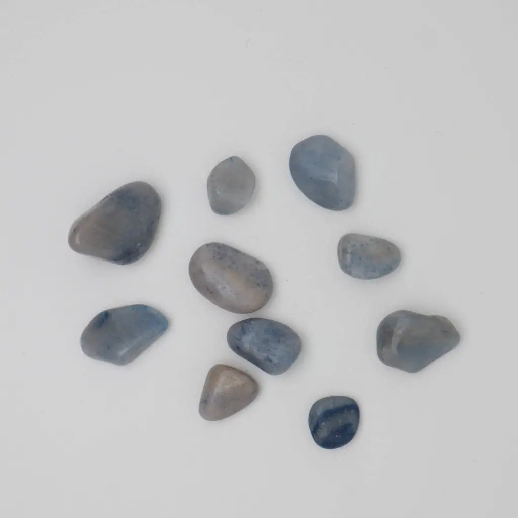 Blue Quartz Crystal Tumbled Stone - Crystals