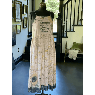 Bohéme Slip Dress with Bees and Sunflowers by Market