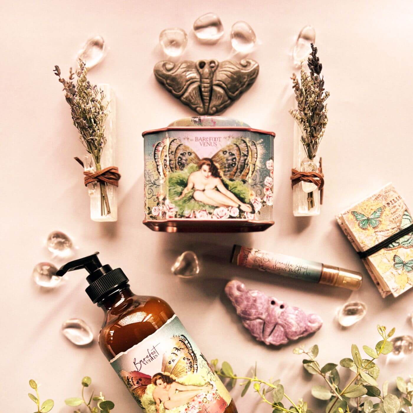 Boho beauty and wellness products for intentional self care