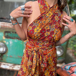 TikTok trending rainbow jumpsuit with multi-style options