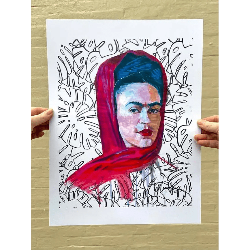 Botanic Frida - 12x16 Art Print - by Tyler Darling
