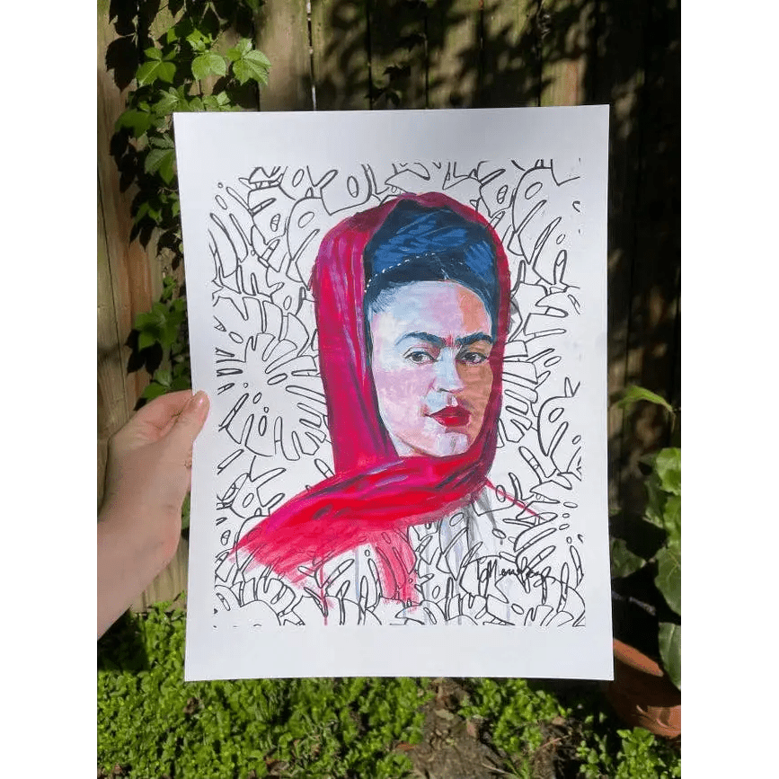 Botanic Frida - 12x16 Art Print - by Tyler Darling