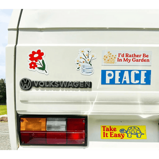 Bumper Magnet - Peace (Blue + White)