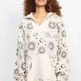 Boho Festival Printed Hoodie - Celestial
