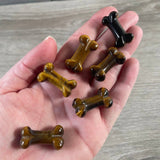 Gemstone Small Dog Bone Figurine