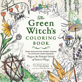 Green Witch's Coloring Book by Arin Murphy-Hiscock