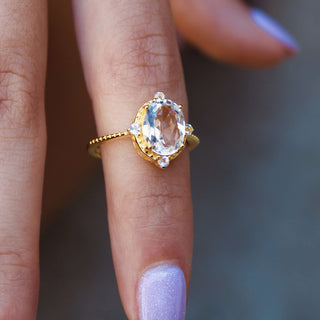 White Topaz Ring