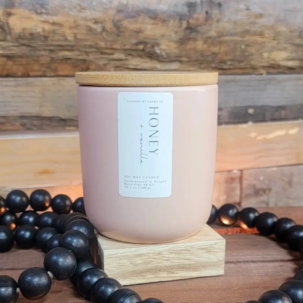 Honey and Vanilla Wood Wick 12 oz Luxe Tumbler