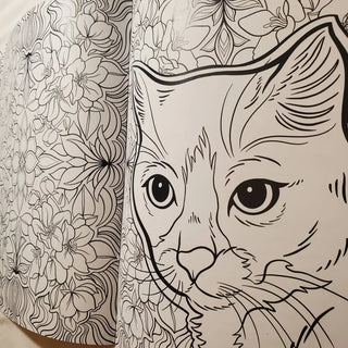 Cats & Plants Coloring Book