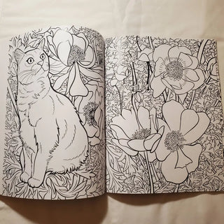 Cats & Plants Coloring Book