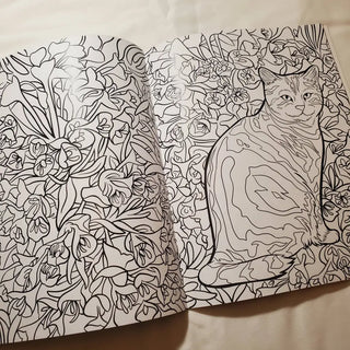 Cats & Plants Coloring Book