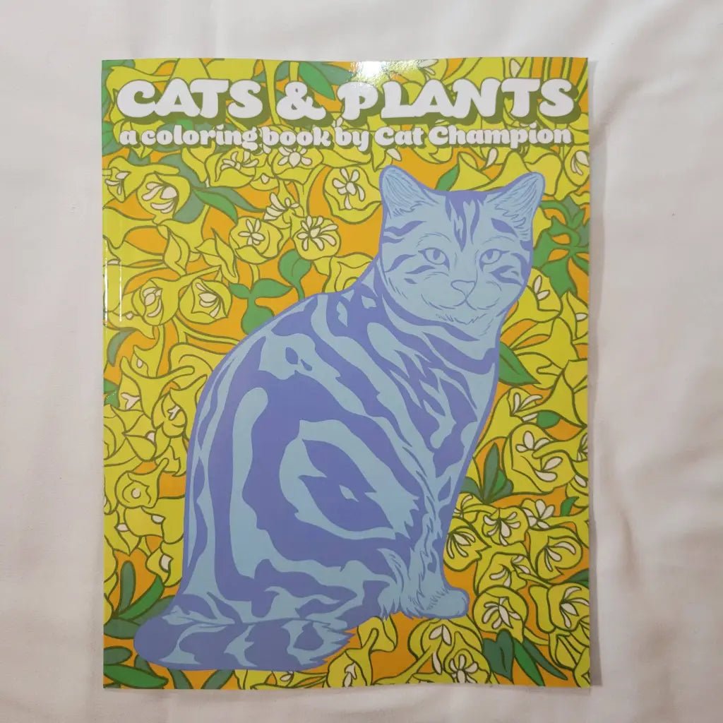 Cats & Plants Coloring Book