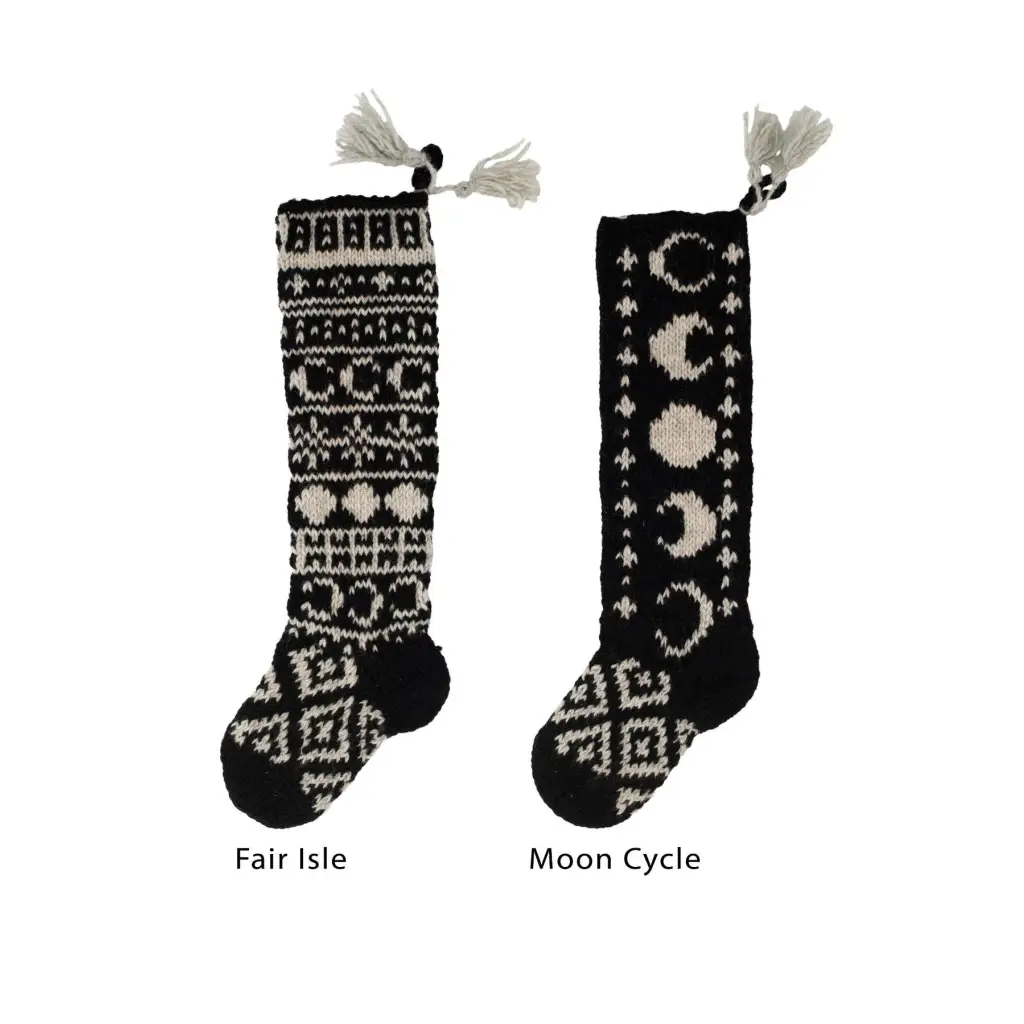 Celestial Hand Knit Stockings