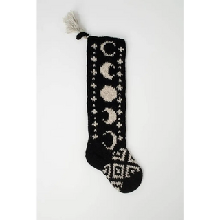 Celestial Hand Knit Stockings - Moon Cycle