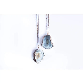 Chalcedony Crystal Necklace