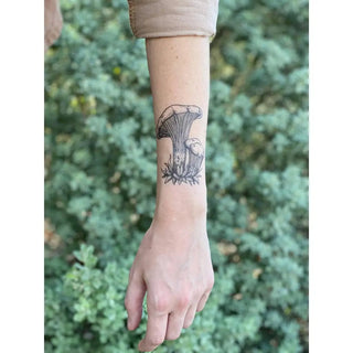 Chanterelle Mushroom Temporary Tattoo