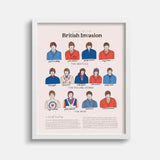 Chart of the British Invasion - 8x10