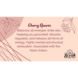 Cherry Quartz Crystal Tumbled Stone - Crystals