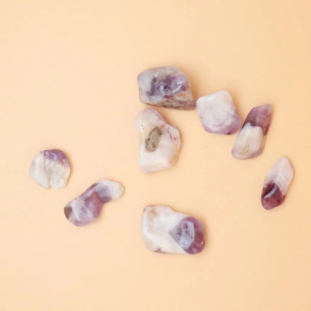 Chevron Amethyst Crystal Tumbled Stone - Crystals