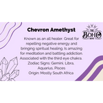 Chevron Amethyst Crystal Tumbled Stone - Crystals