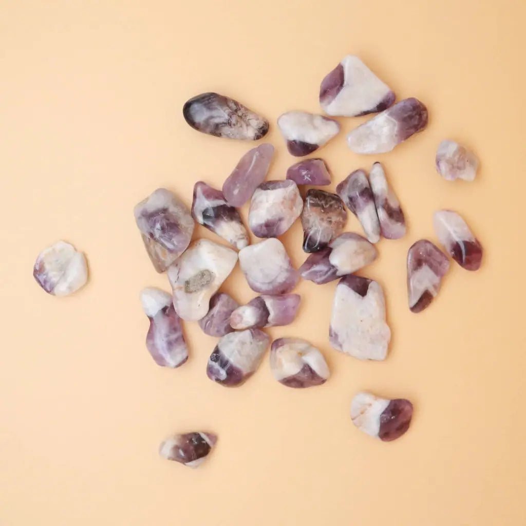 Chevron Amethyst Crystal Tumbled Stone - Crystals