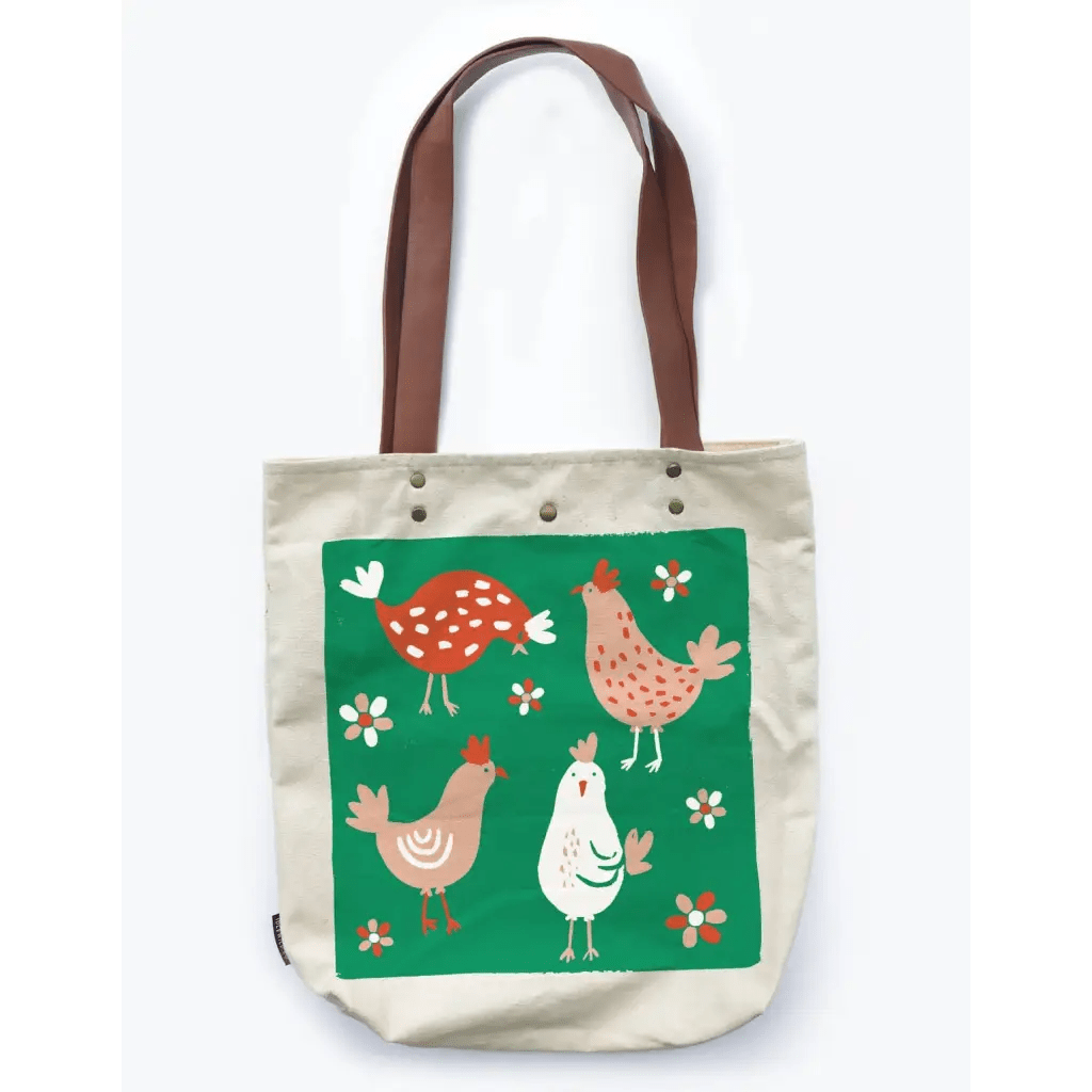 Chicken Canvas Tote Bag - The Boho Depot