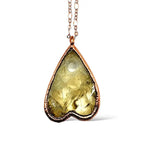 Citrine Necklace Gold - Planchette