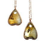 Citrine Necklace Gold - Planchette