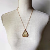 Citrine Necklace Gold - Planchette