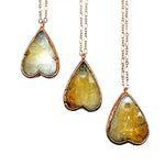 Citrine Necklace Gold - Planchette