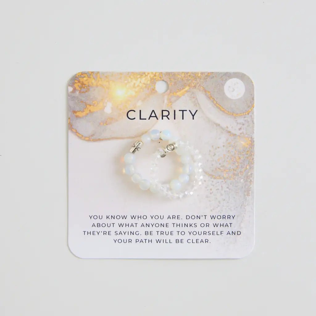Clarity | Moonstone Ring Set - The Boho Depot