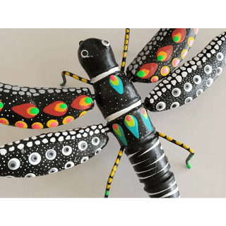 Clay Dragonfly Sculpture