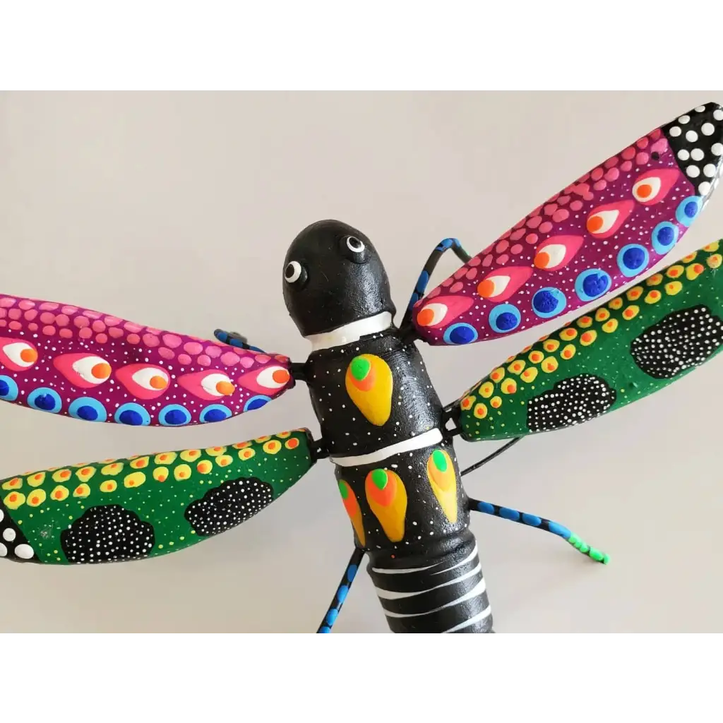 Clay Dragonfly Sculpture