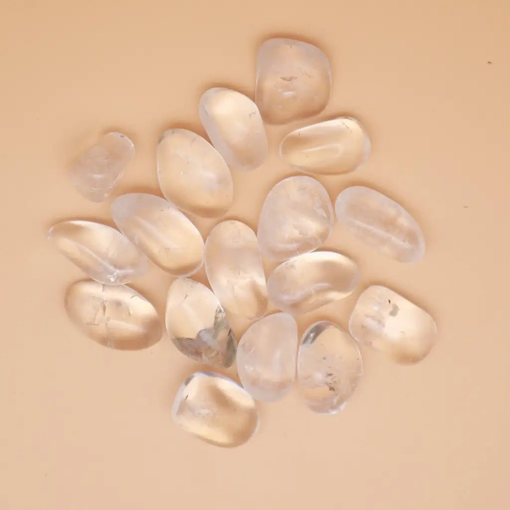 Clear Quartz Crystal Tumbled Stone - The Boho Depot