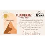 Clear Quartz Crystal Tumbled Stone - Crystals