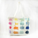 Color Study Hand-painted Zip Canvas Tote by Merle Works