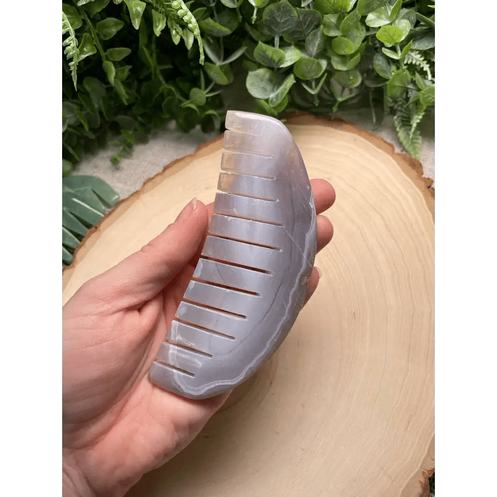 Agate Crystal Comb - The Boho Depot