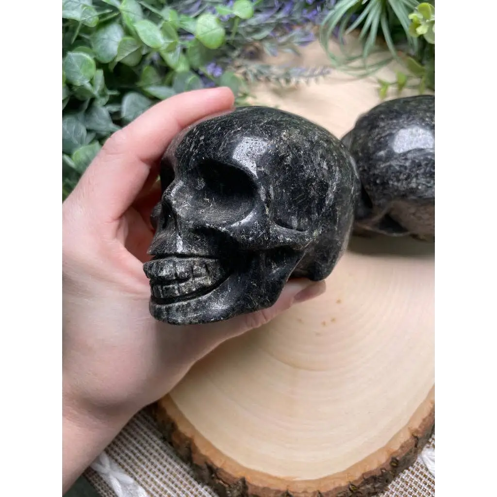 Astrophyllite Crystal Skull