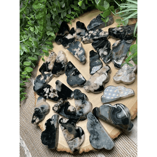 Black Flower Agate Crystal Cloud