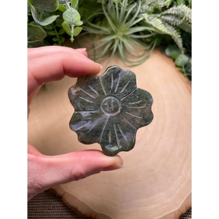 Moss Agate Crystal flower 