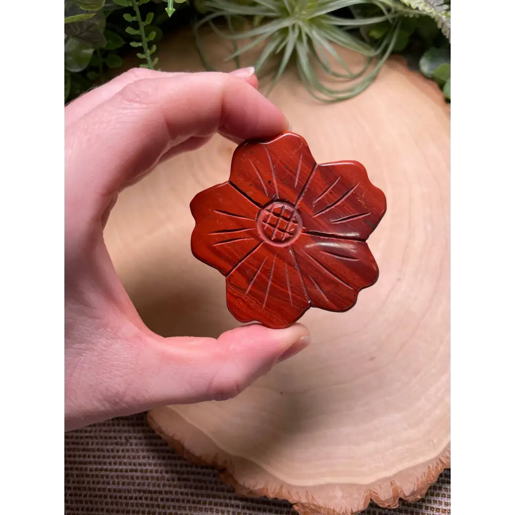 Crystal Flower: Red Jasper