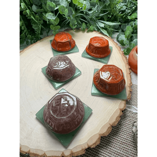 Green Aventurine Crystal Lotus Cake