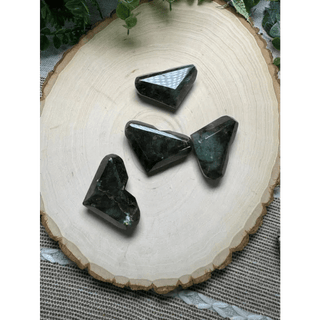 Labradorite Crystal Heart - Wide