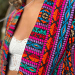 Festival streetwear outfit featuring hippie boho jacket