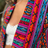 Festival streetwear outfit featuring hippie boho jacket