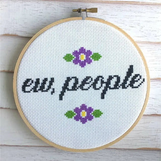 Cross Stitch Kit 6’’ - Ew People