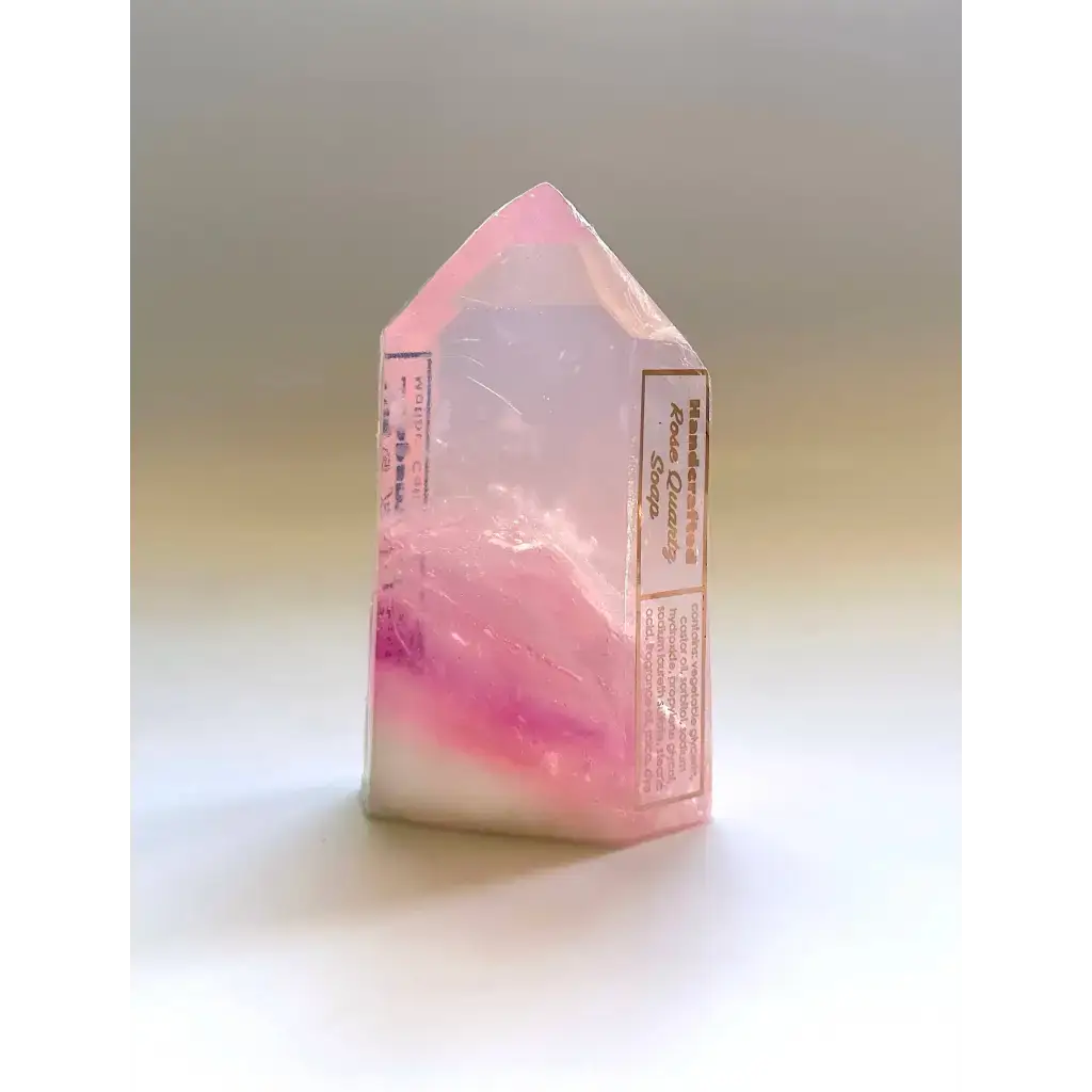 Crystal Gemstone Bar Soap by The Crystal Soapsmith - Rose